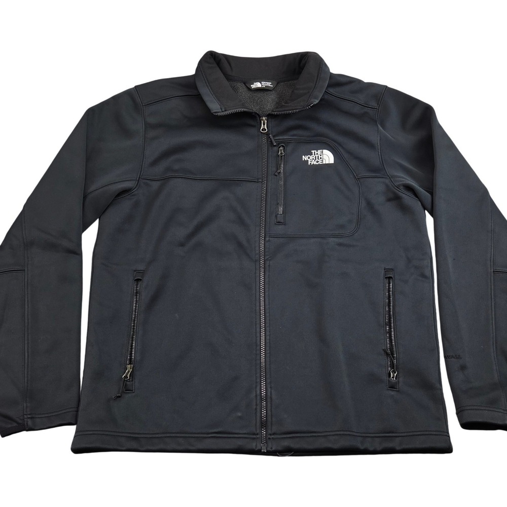 North Face Softshell Jacket Mens L Black Apex Bionic Windproof Full Zip Gorpcore
